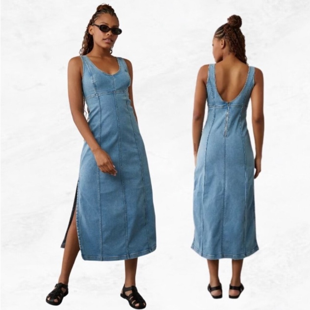 American eagle scooped denim dress
(Sold out)